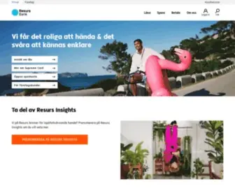 Resurs.se(Banken som vet hur det känns) Screenshot