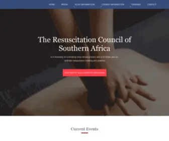 Resus.co.za(The Resuscitation Council of Southern Africa) Screenshot