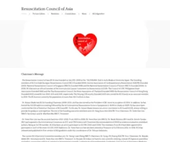 Resuscitationcouncil.asia(Resuscitation Council of Asia) Screenshot