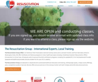 Resuscitationgroup.com(The Resuscitation Group) Screenshot