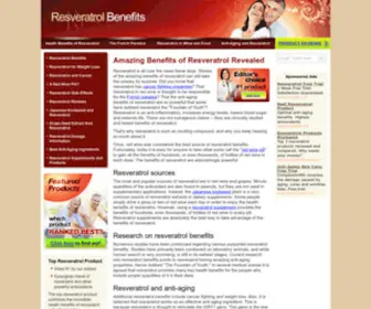 Resveratrolbenefits.com(Top Resveratrol Product) Screenshot