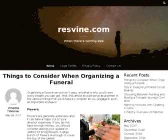 Resvine.com(Real Estate Directory ) Screenshot