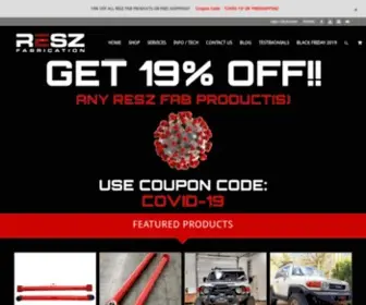 ReszFab.com(Toyota FJ Cruiser & 4Runner offroad parts) Screenshot