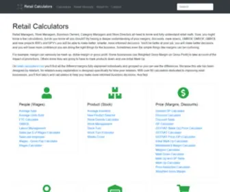 Retail-Calculators.com(Retail Calculators) Screenshot