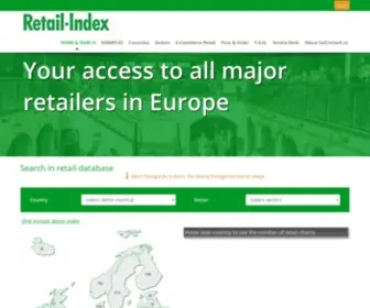 Retail-Index.com(Retailers in Europe) Screenshot