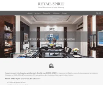Retail-Spirit.com(RETAIL SPIRIT Retail Excellence et Sales Boosting. Cabinet de conseil et de formation spécialisé dans le Retail de luxe) Screenshot