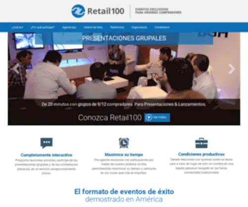 Retail100.com.mx(Eventos exclusivos para grandes compradores) Screenshot