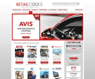 Retailcodes.com(Coupons) Screenshot