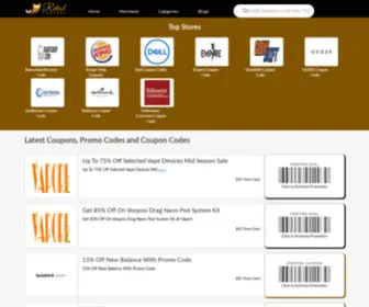 Retailcoupons.co.uk(Retail Coupons) Screenshot