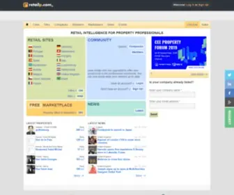 Retailp.com(Retail intelligence for property professionals) Screenshot