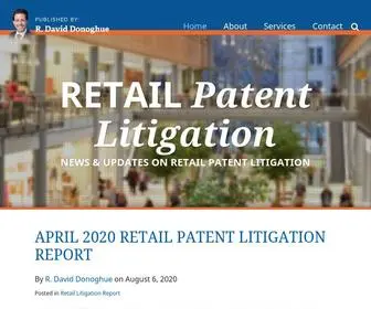 Retailpatentlitigation.com(R. David Donoghue) Screenshot