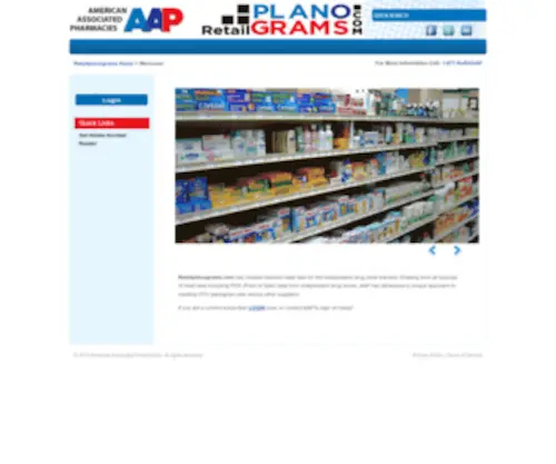 Retailplanograms.com(American Associated Pharmacies) Screenshot