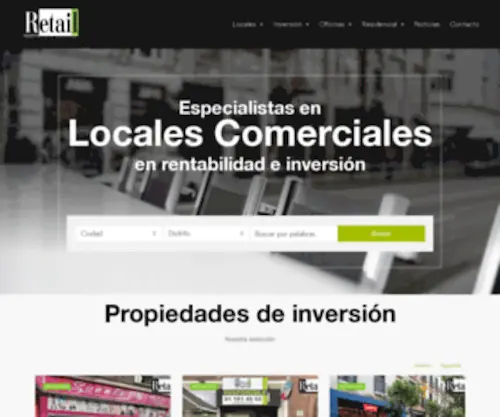 Retailres.com(Real estate services) Screenshot