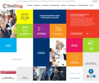 Retailshow.pl(Międzynarodowe Targi Wyposażenia Technologii i Usług dla Handlu) Screenshot