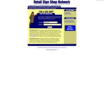 Retailsignshops.com(Retail Sign Shops) Screenshot