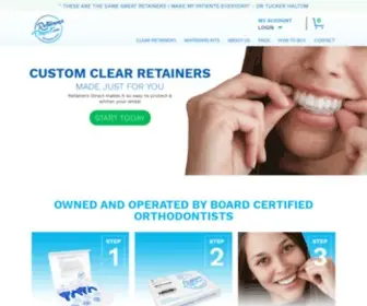 Retainersdirect.com(Buy Clear Retainers Online) Screenshot