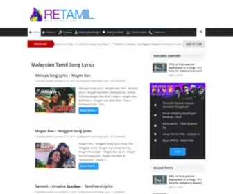 Retamil.com(Fastest Growing Tamil Entertainment Site) Screenshot