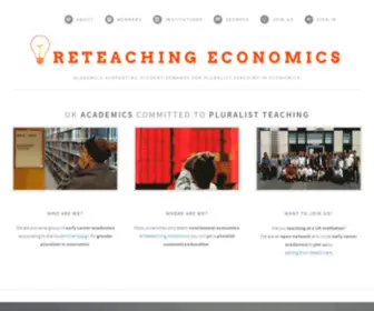 Reteacheconomics.org(Reteaching Economics) Screenshot