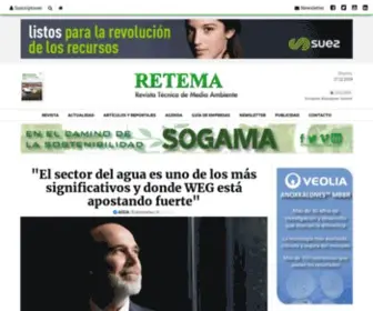 Retema.es(Revista y portal de la industria medioambiental) Screenshot