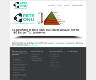 Reteonu.it(Rete Nazionale degli Operatori dell'Usato) Screenshot