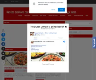 Reteteperfecte.com(Retete culinare romanesti si internationale din intreaga lume) Screenshot