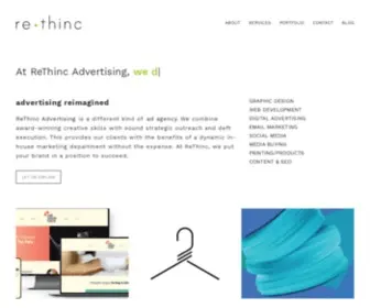 Rethincadvertising.com(Digital Advertising & Marketing Agency in Phoenix) Screenshot