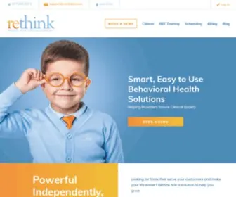 Rethinkbehavioralhealth.com(Behavioral Health Software for Clinical & Billing) Screenshot