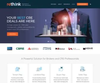 Rethinkcrm.com(Best CRM for Commercial Real Estate Brokers) Screenshot