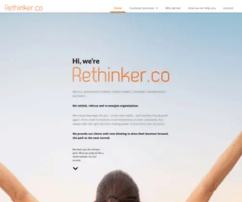 Rethinker.co(Rethink, refocus and re-energize) Screenshot