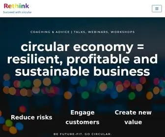 Rethinkglobal.info(Circular economy talks) Screenshot