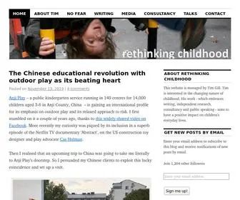 Rethinkingchildhood.com(Website for Tim Gill) Screenshot