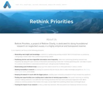 Rethinkpriorities.org(Rethink Priorities) Screenshot