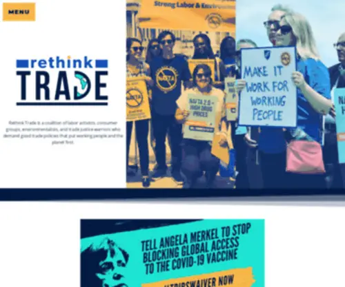 Rethinktrade.org(Rethink Trade) Screenshot