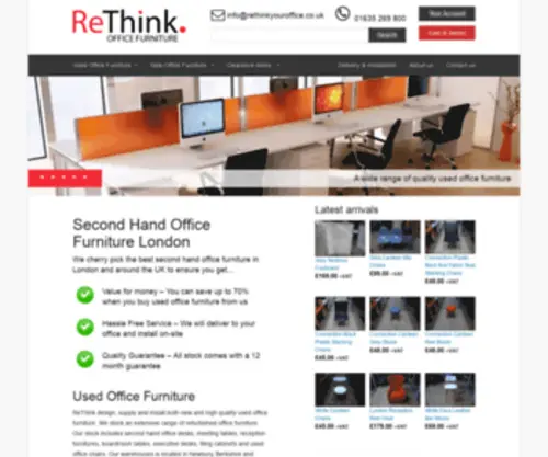 Rethinkyouroffice.co.uk(Buy second hand office furniture london) Screenshot