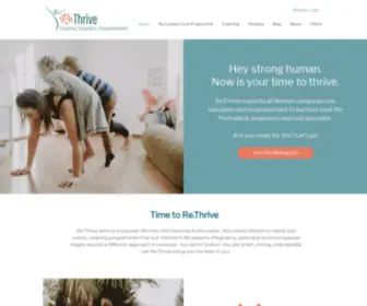Rethrive.co(Home) Screenshot