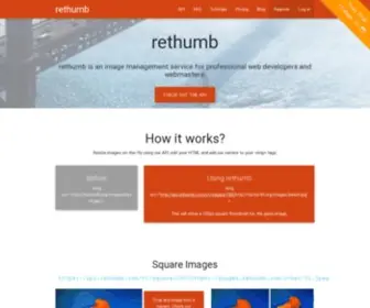 Rethumb.com(Rethumb is a image management service for professional web developers and webmasters) Screenshot