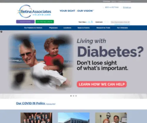 Retina-Doctors.com(Retina Associates of Cleveland) Screenshot