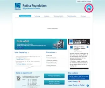 Retinafoundation.com(Ahmedabad India) Screenshot