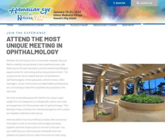 Retinameeting.com(Hawaiian Eye and Retina 2022 Meeting) Screenshot