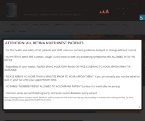 Retinanorthwest.com(Retina and vitreous disease treatment portland or) Screenshot