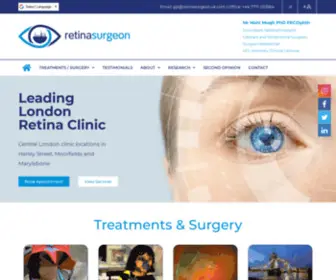 Retinasurgeon.uk.com(Mahi Muqit) Screenshot