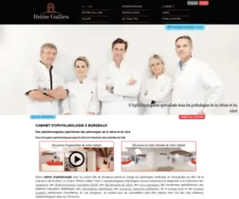 Retinegallien.com(Cabinet Ophtalmo Bordeaux. Traitement de la rétine et macula) Screenshot