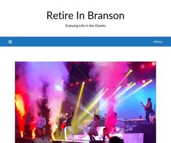 Retireinbranson.com(Enjoying Life in the Ozarks) Screenshot