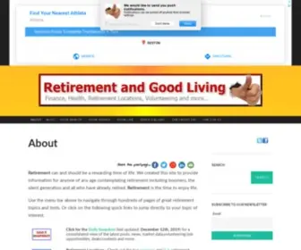 Retirementandgoodliving.com(Retirement and Good Living) Screenshot