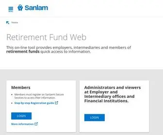 Retirementfundweb.co.za(Retirement Fund Web) Screenshot