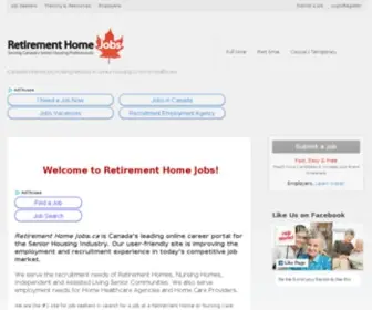 Retirementhomejobs.ca(Retirement Home Jobs and Careers in Canada) Screenshot