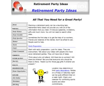 Retirementparty-Ideas.com(Retirementparty Ideas) Screenshot