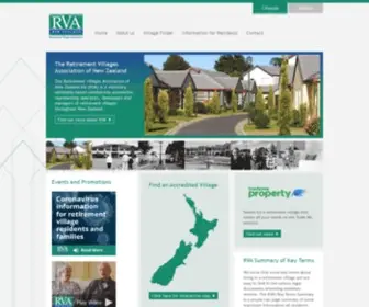 Retirementvillages.org.nz(The Retirement Villages Association of New Zealand) Screenshot