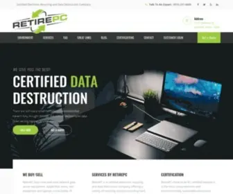 Retirepc.com(Computer & Electronics Recycling) Screenshot