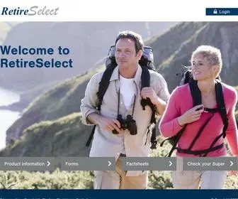 Retireselect.com.au(RetireSelect) Screenshot